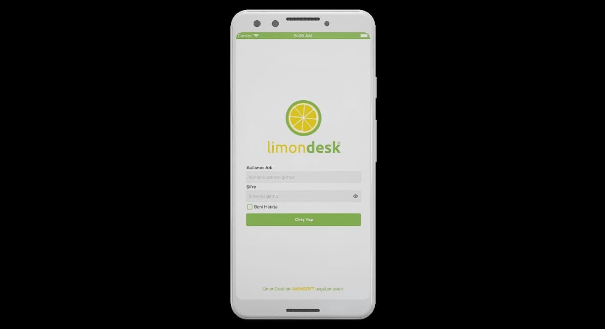 LimonDesk (Android) program ekranı